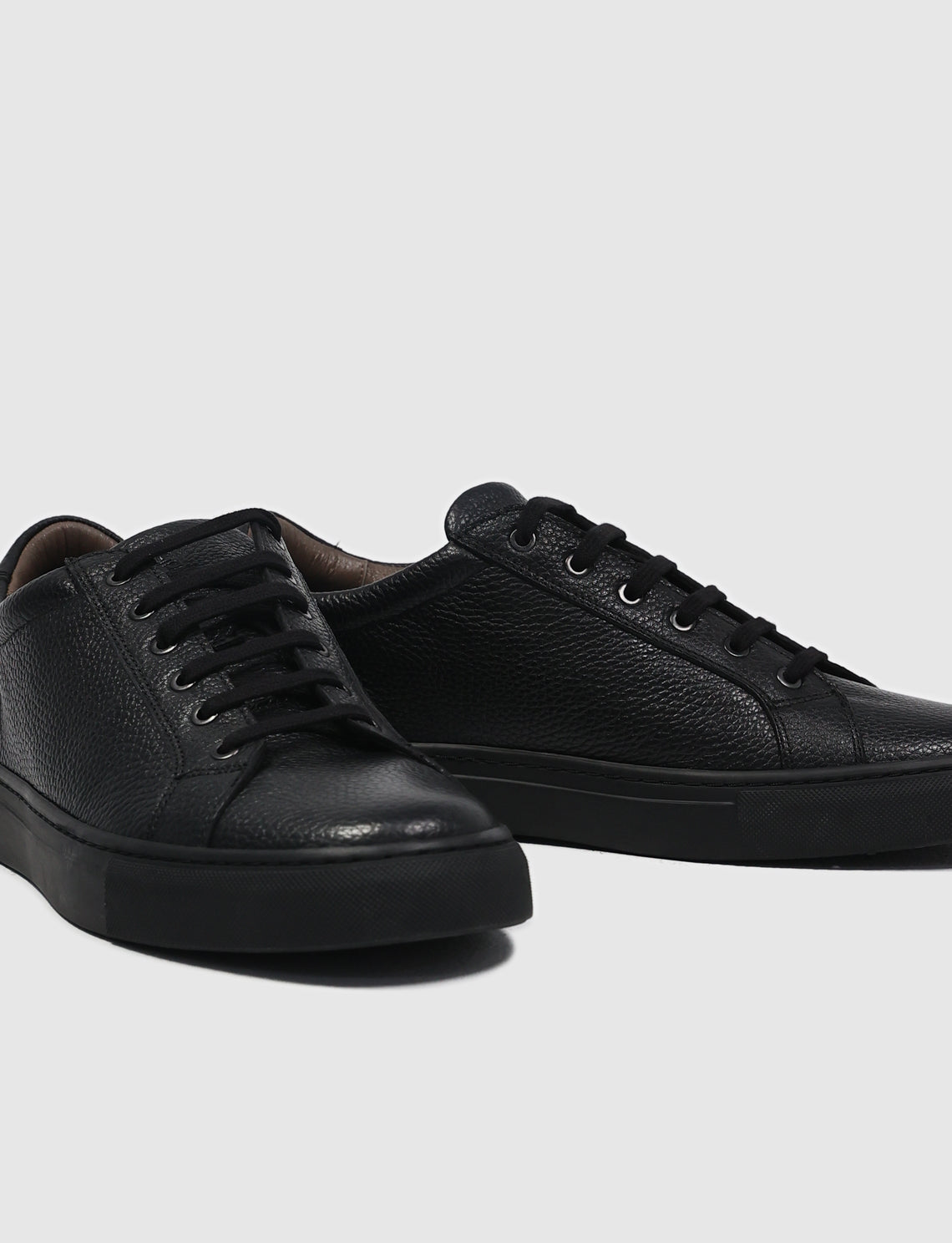 Cabani 518M1690 Erkek %100 Hakiki Deri Sneaker Ayakkabı Siyah