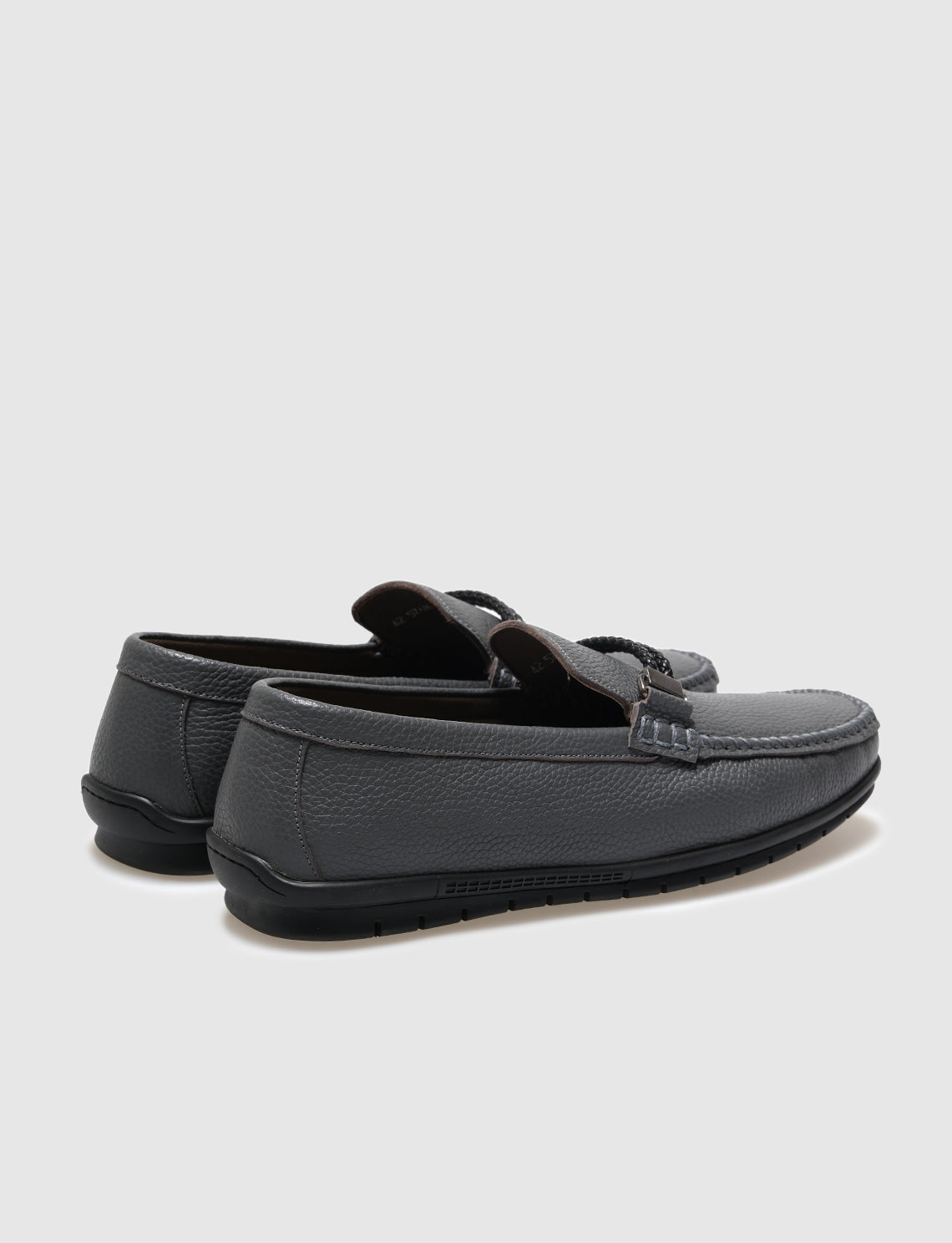 Cabani 576M098E Erkek %100 Hakiki Deri loafer & makosen Gri