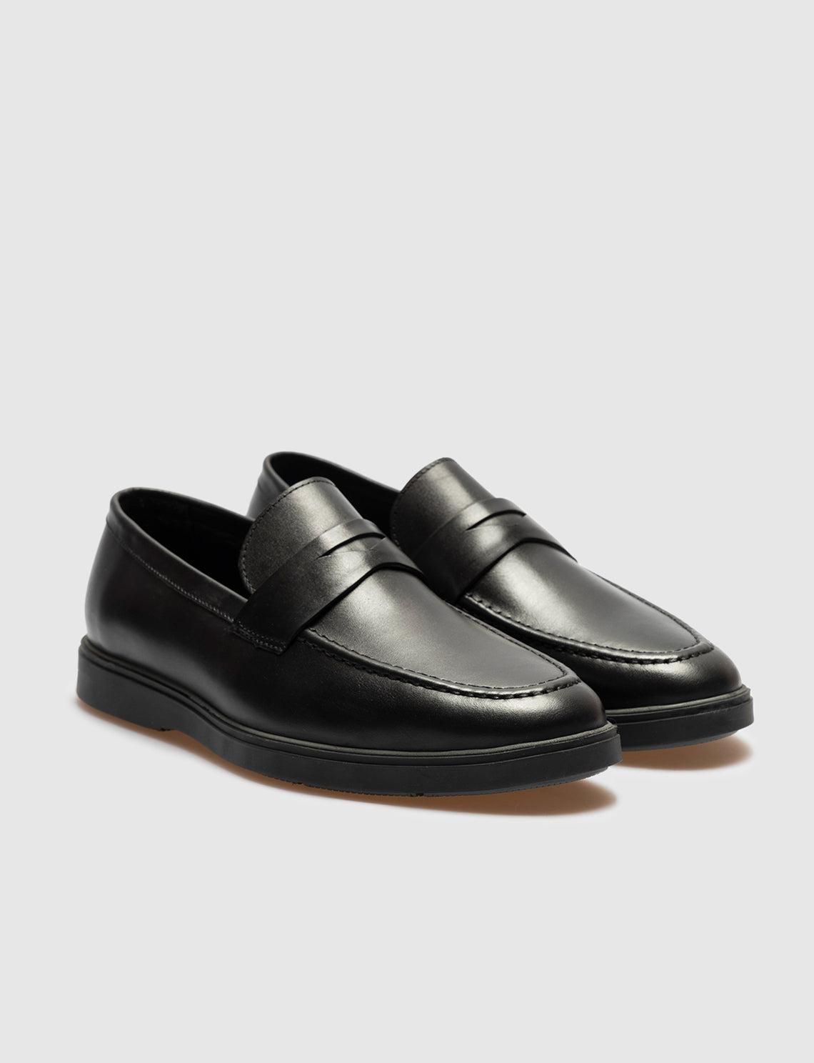 Cabani 600M1693 Erkek %100 Hakiki Deri Sneaker Ayakkabı 017 Siyah Antik-Siyah Geyik