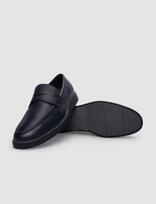 Cabani 600M1693 Erkek %100 Hakiki Deri Sneaker Ayakkabı 1116 Lacivert Geyik