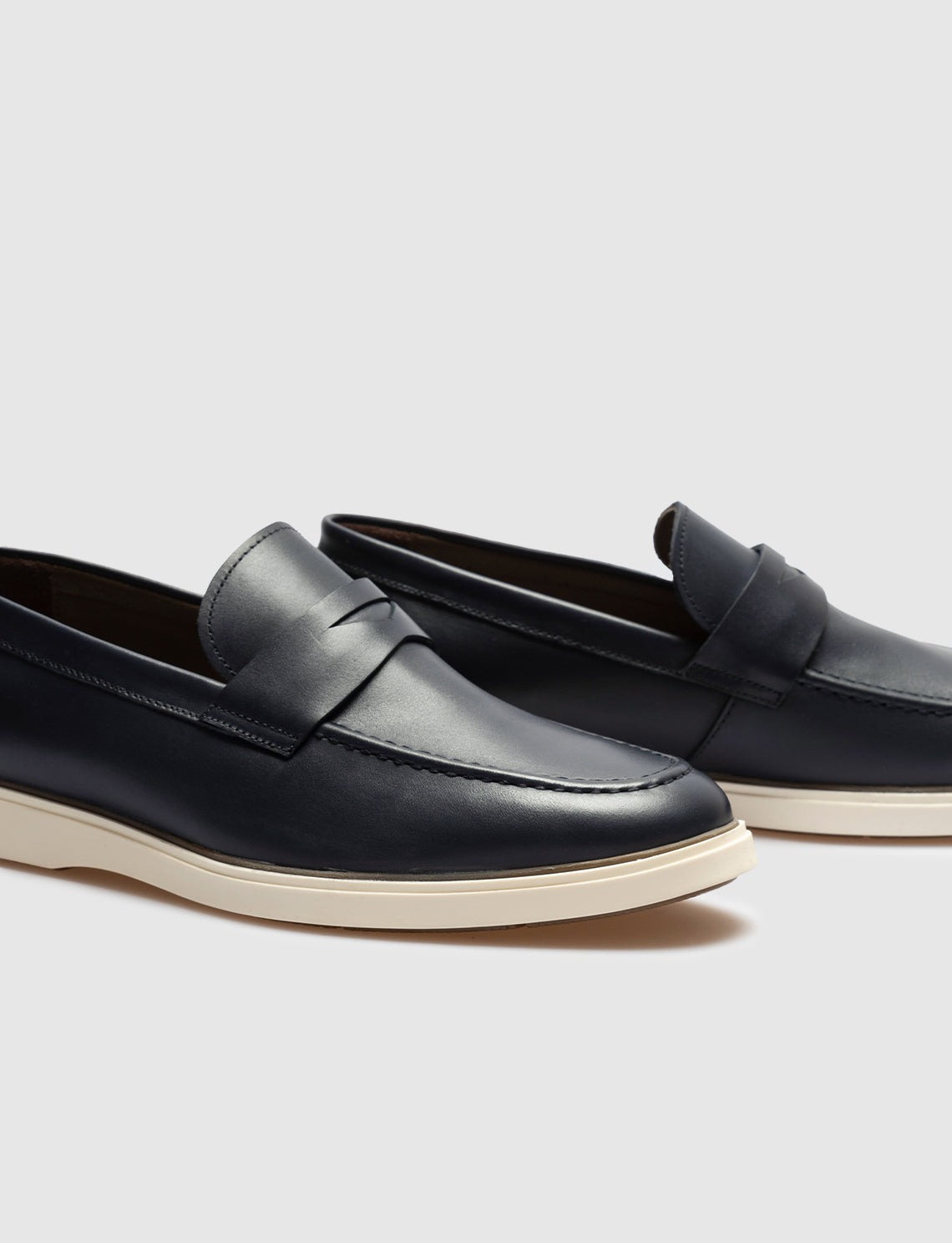 Cabani 600M1693 Erkek %100 Hakiki Deri Sneaker Ayakkabı Lacivert