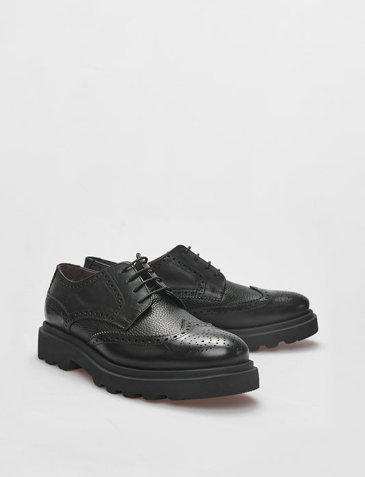 Cabani 584M506 Erkek %100 Hakiki Deri Sneaker Ayakkabı Siyah