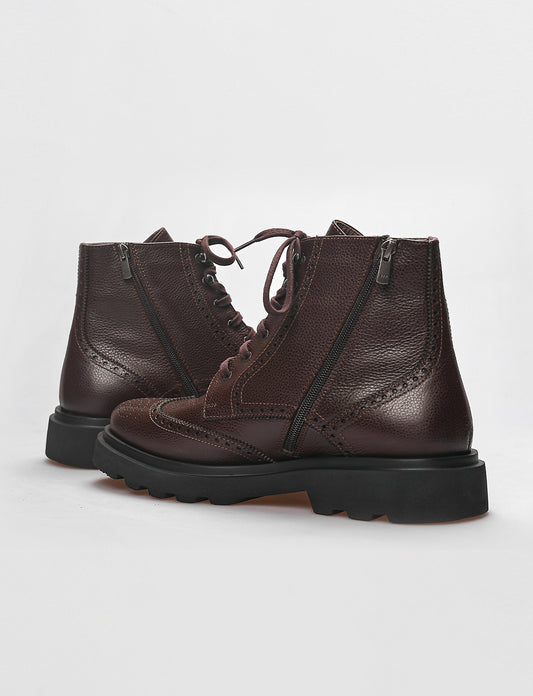 Cabani 584C741 Erkek %100 Hakiki Deri Günlük Bot Kahverengi