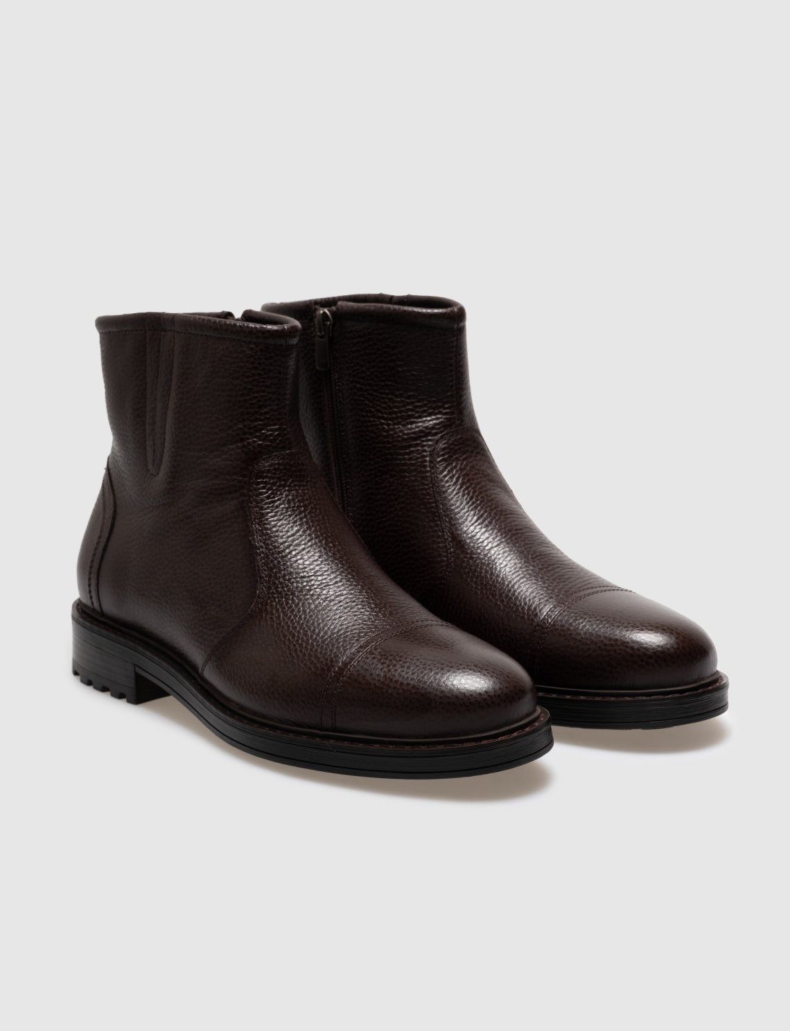 Cabani 485E759 Erkek %100 Hakiki Deri Günlük Bot Kahverengi