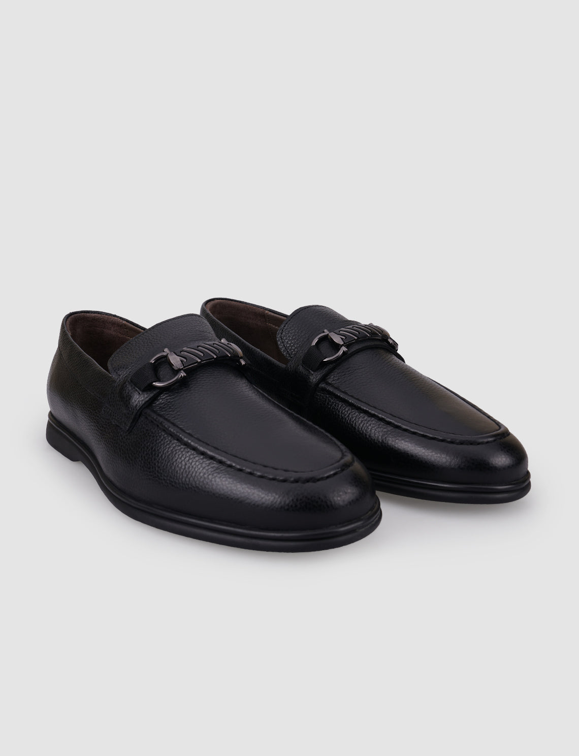 Cabani 572M1675D Erkek %100 Hakiki Deri loafer & makosen Siyah