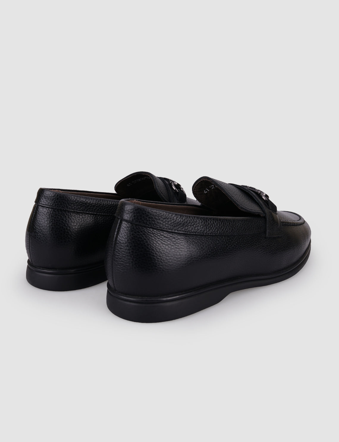 Cabani 572M1675D Erkek %100 Hakiki Deri loafer & makosen 1181 Siyah Ufak Kırma-Siyah Analin