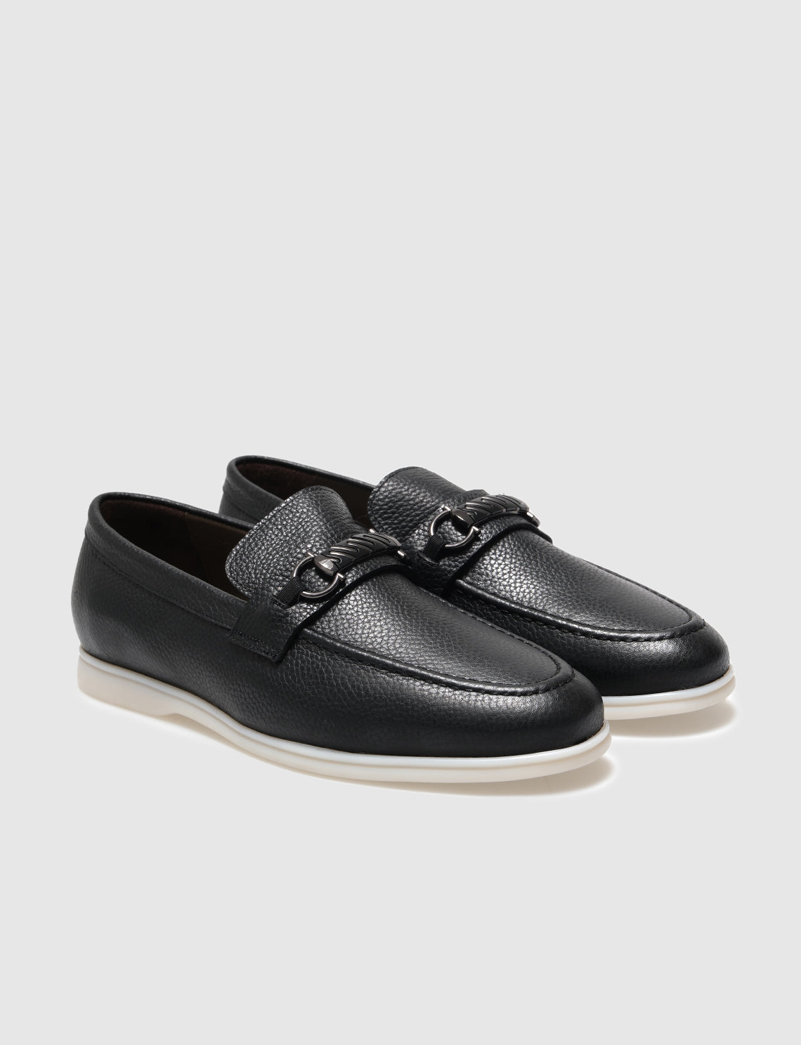Cabani 572M1675D Erkek %100 Hakiki Deri loafer & makosen Siyah