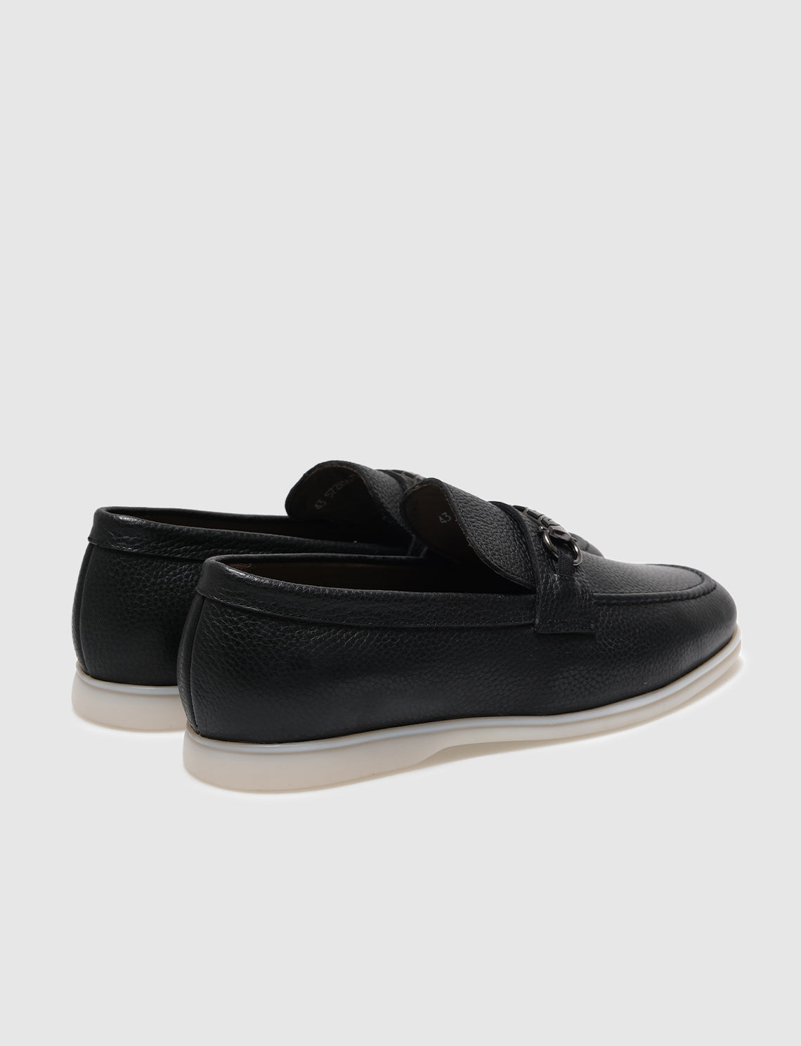 Cabani 572M1675D Erkek %100 Hakiki Deri loafer & makosen Siyah
