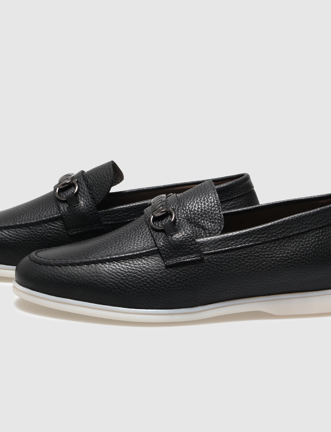 Cabani 572M1675D Erkek %100 Hakiki Deri loafer & makosen Siyah