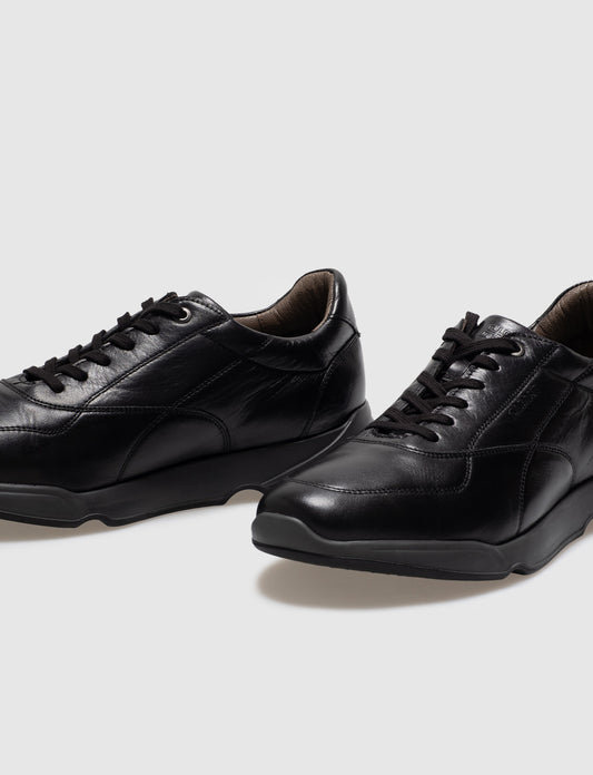 Cabani 588M1668 Erkek %100 Hakiki Deri Sneaker Ayakkabı Siyah