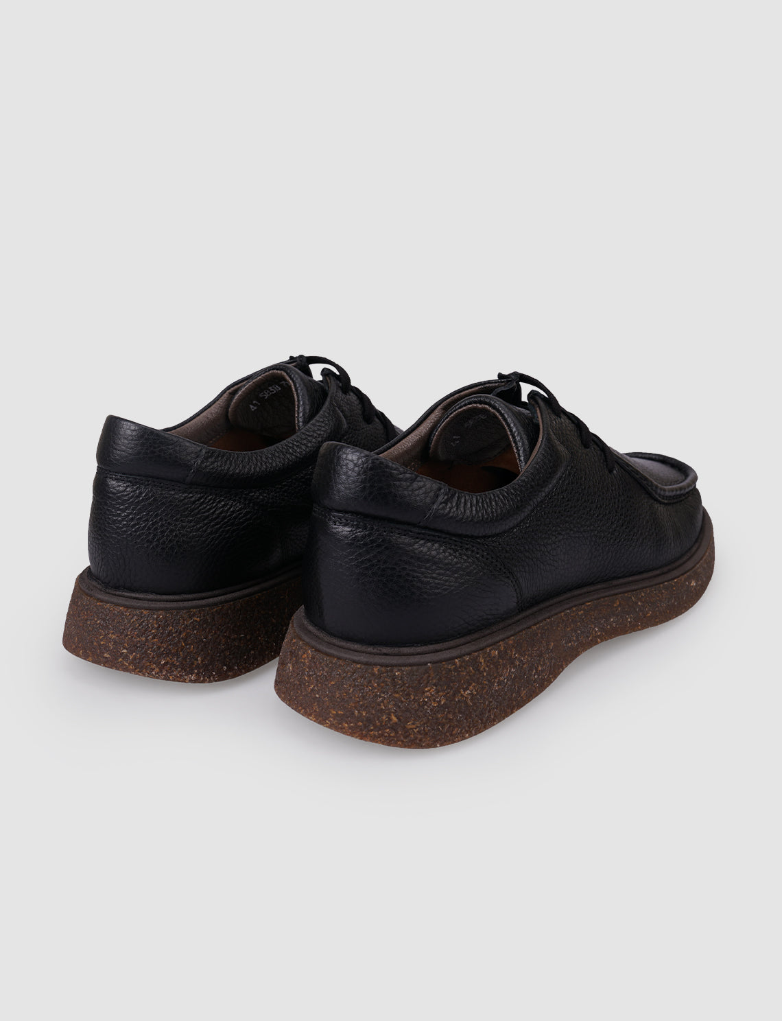 Cabani 583B700 Erkek %100 Hakiki Deri Sneaker Ayakkabı 432 Siyah Geyik