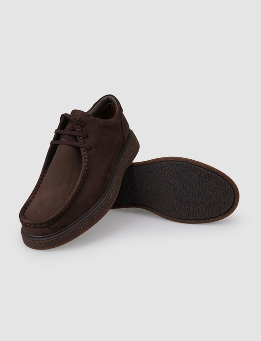 Cabani 583B700 Erkek Nubuk Deri Sneaker Ayakkabı 023 Kahve Nubuk