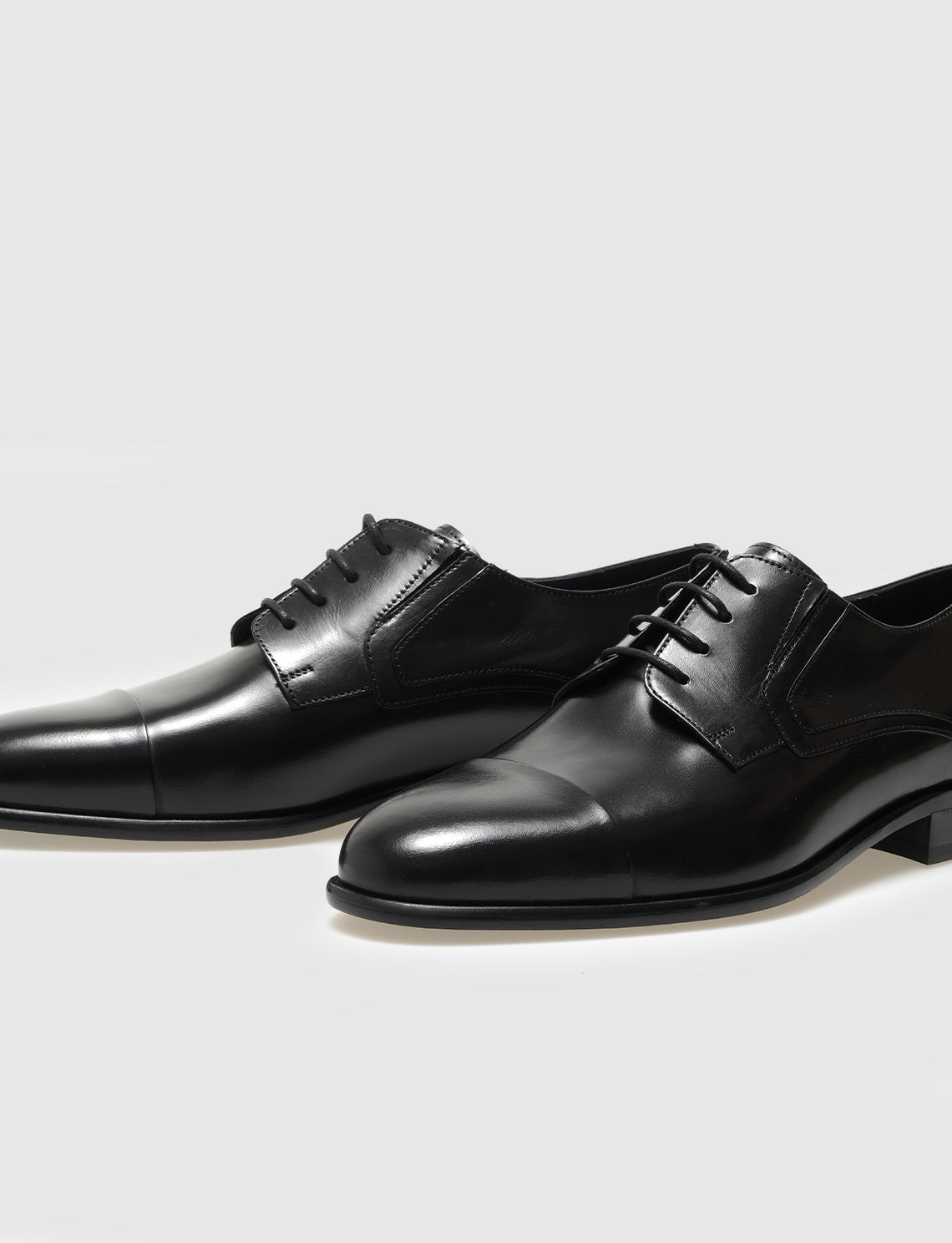 Cabani 6936-P Erkek %100 Hakiki Deri Klasik Ayakkabı Siyah Baby Bufalo