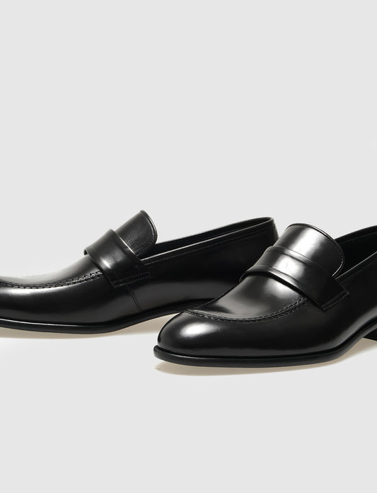 Cabani 6985-P Erkek %100 Hakiki Deri Klasik Ayakkabı Siyah Baby Bufalo