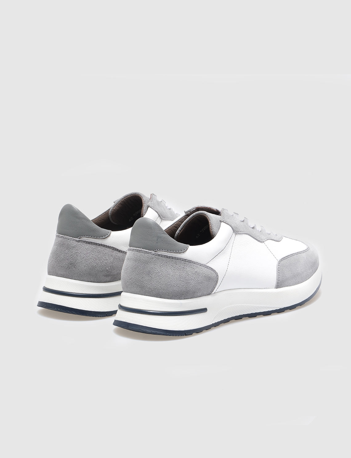 Cabani 598M1634 Erkek %100 Hakiki Deri Sneaker Ayakkabı Gri