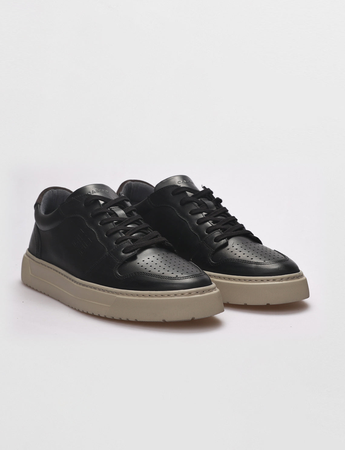 Cabani 603B1695B Erkek %100 Hakiki Deri Sneaker Ayakkabı Siyah