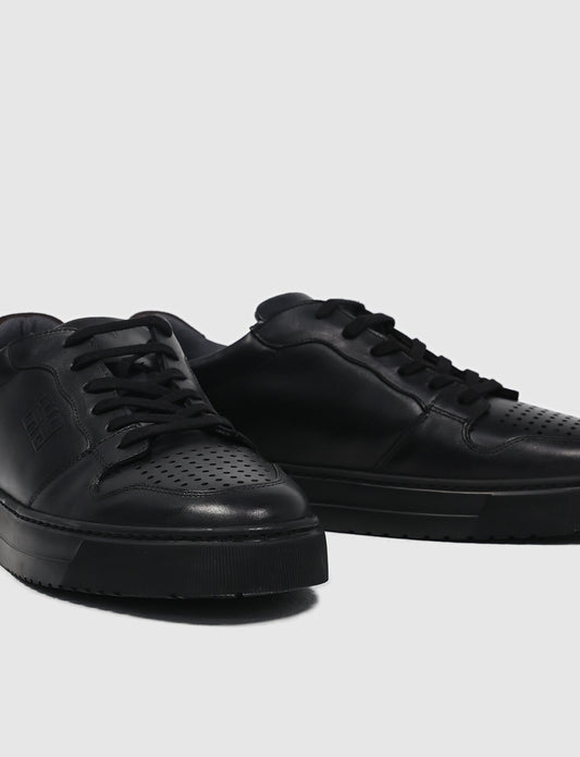 Cabani 603B1695B Erkek %100 Hakiki Deri Sneaker Ayakkabı Siyah