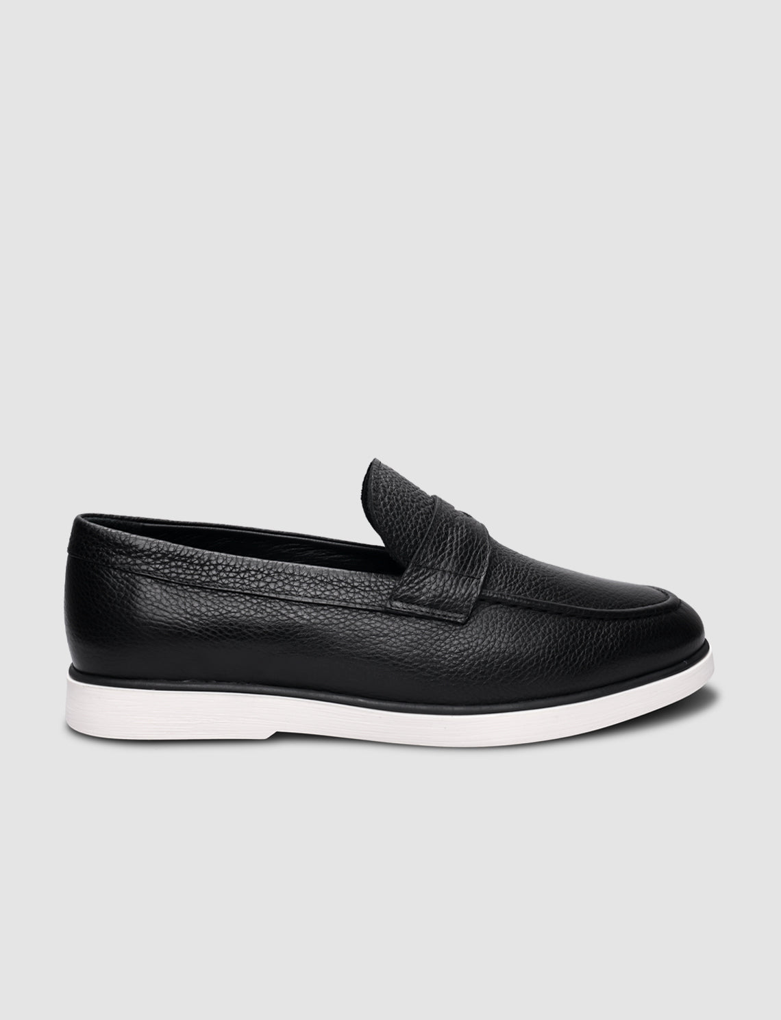 Cabani 628M1693 Erkek %100 Hakiki Deri Sneaker Ayakkabı 432 Siyah Geyik