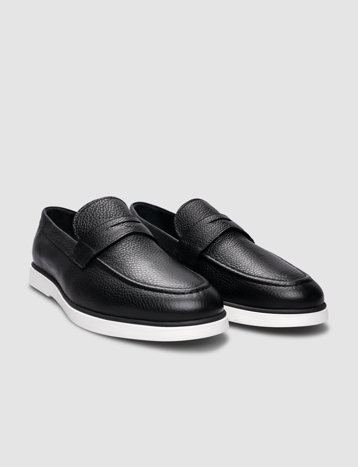 Cabani 628M1693 Erkek %100 Hakiki Deri Sneaker Ayakkabı 432 Siyah Geyik