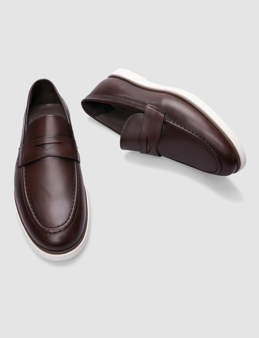 Cabani 628M1693 Erkek %100 Hakiki Deri Sneaker Ayakkabı Kahverengi