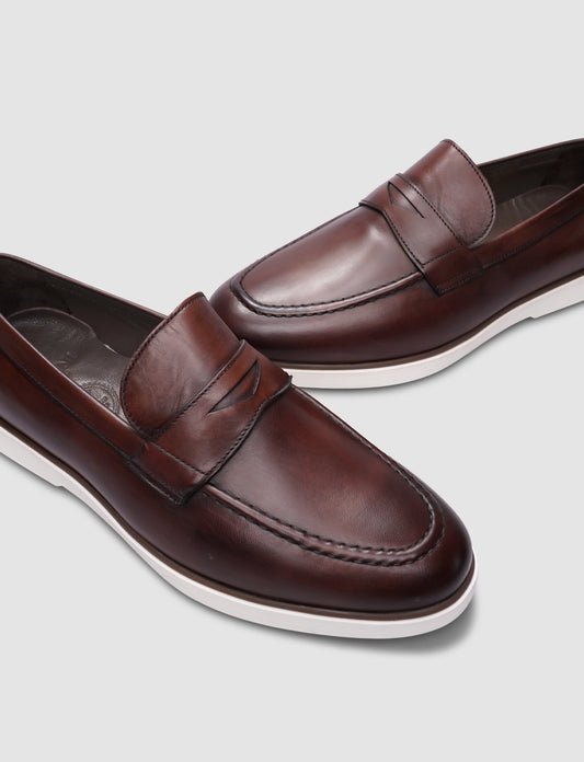 Cabani 628M1693 Erkek %100 Hakiki Deri Sneaker Ayakkabı 691 Kahve Sanetta