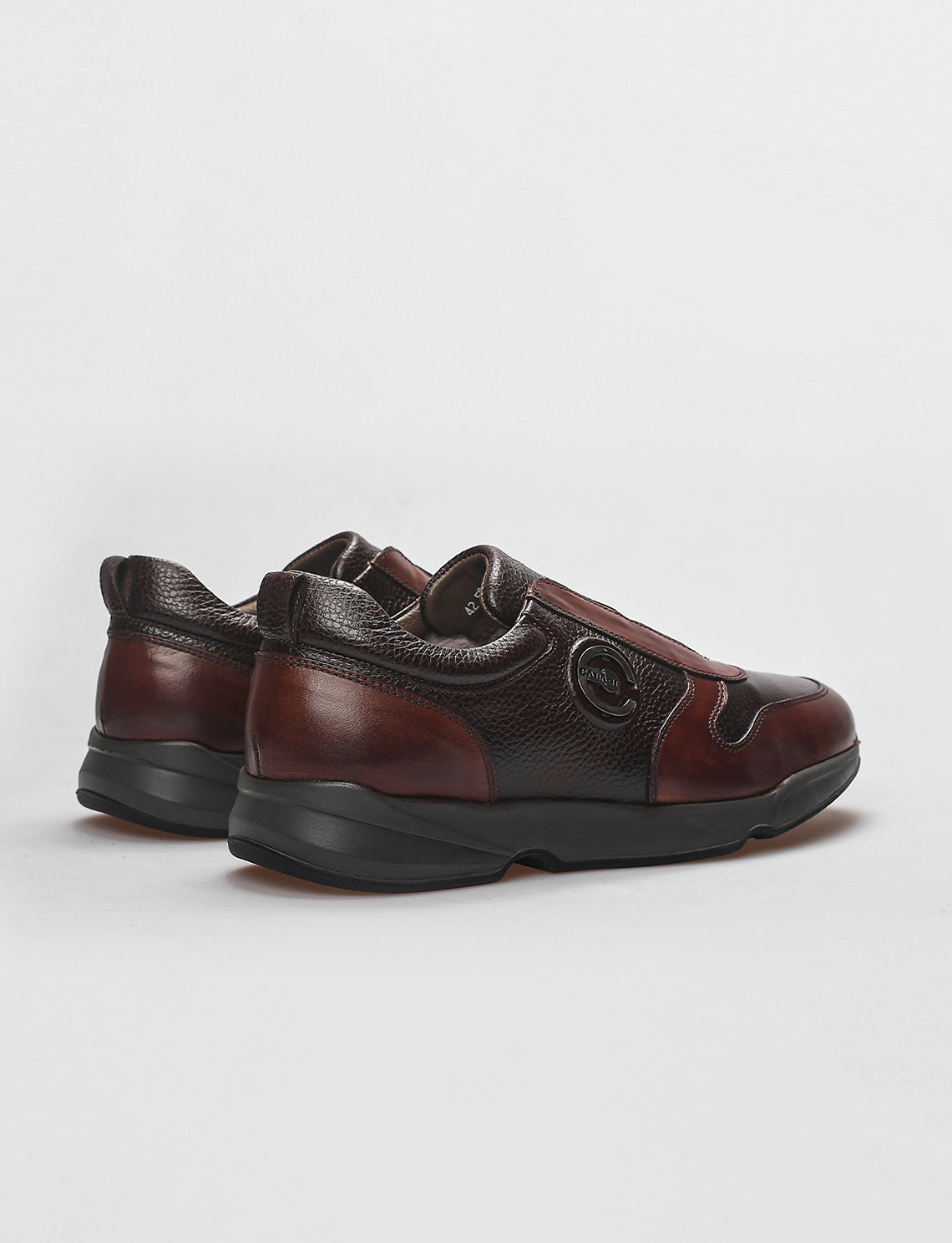 Cabani 588K1679 Erkek %100 Hakiki Deri Sneaker Ayakkabı Kahverengi