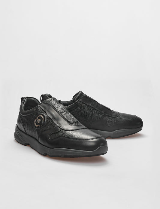 Cabani 588K1679 Erkek %100 Hakiki Deri Sneaker Ayakkabı Siyah