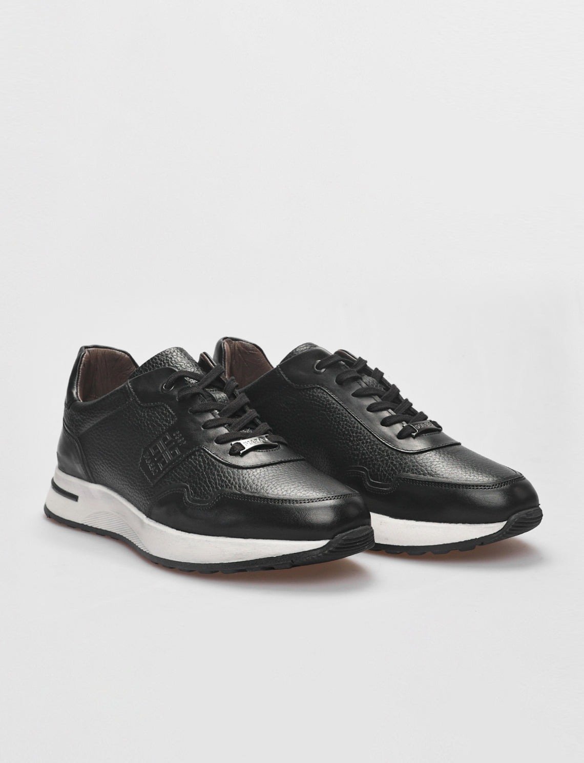 Cabani 598M1499 Erkek %100 Hakiki Deri Sneaker Ayakkabı Siyah