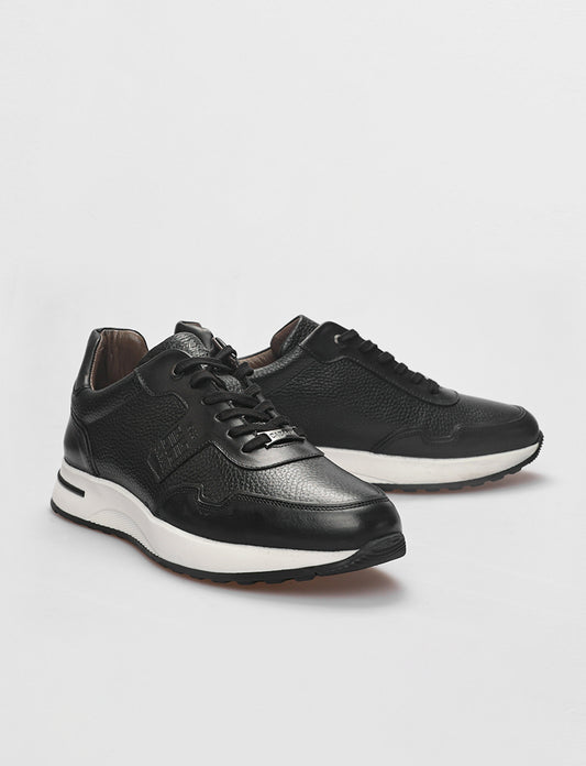Cabani 598M1499 Erkek %100 Hakiki Deri Sneaker Ayakkabı Siyah