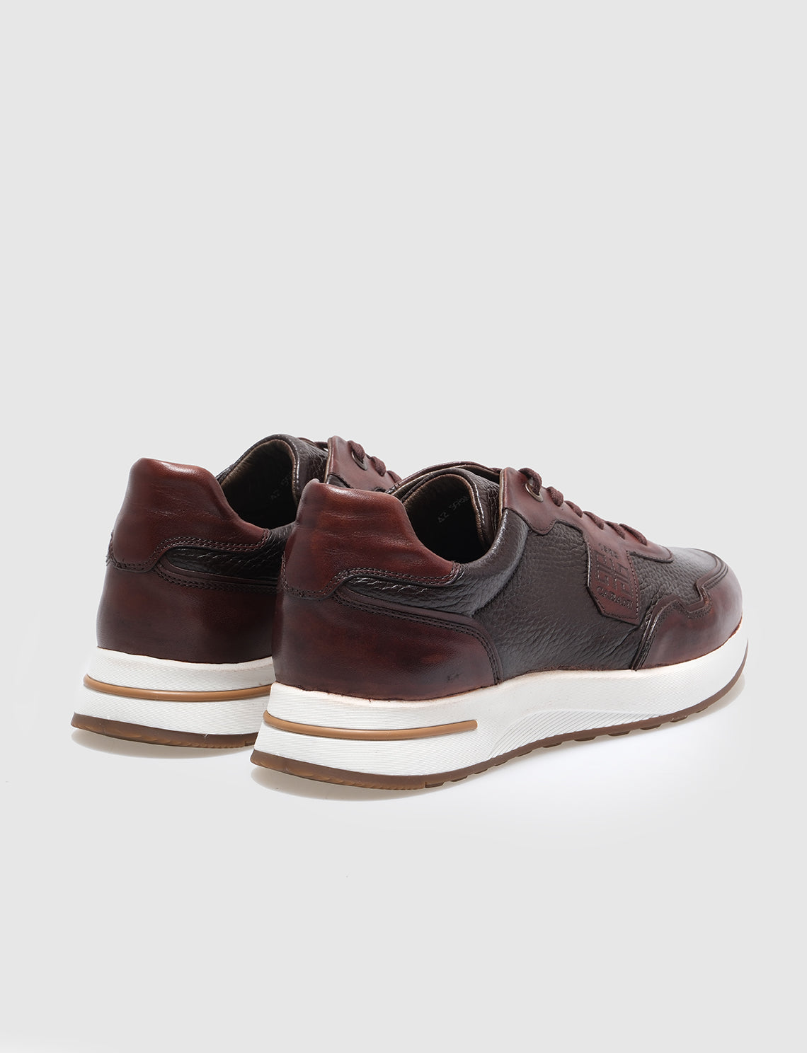 Cabani 598M1499 Erkek %100 Hakiki Deri Sneaker Ayakkabı Kahverengi