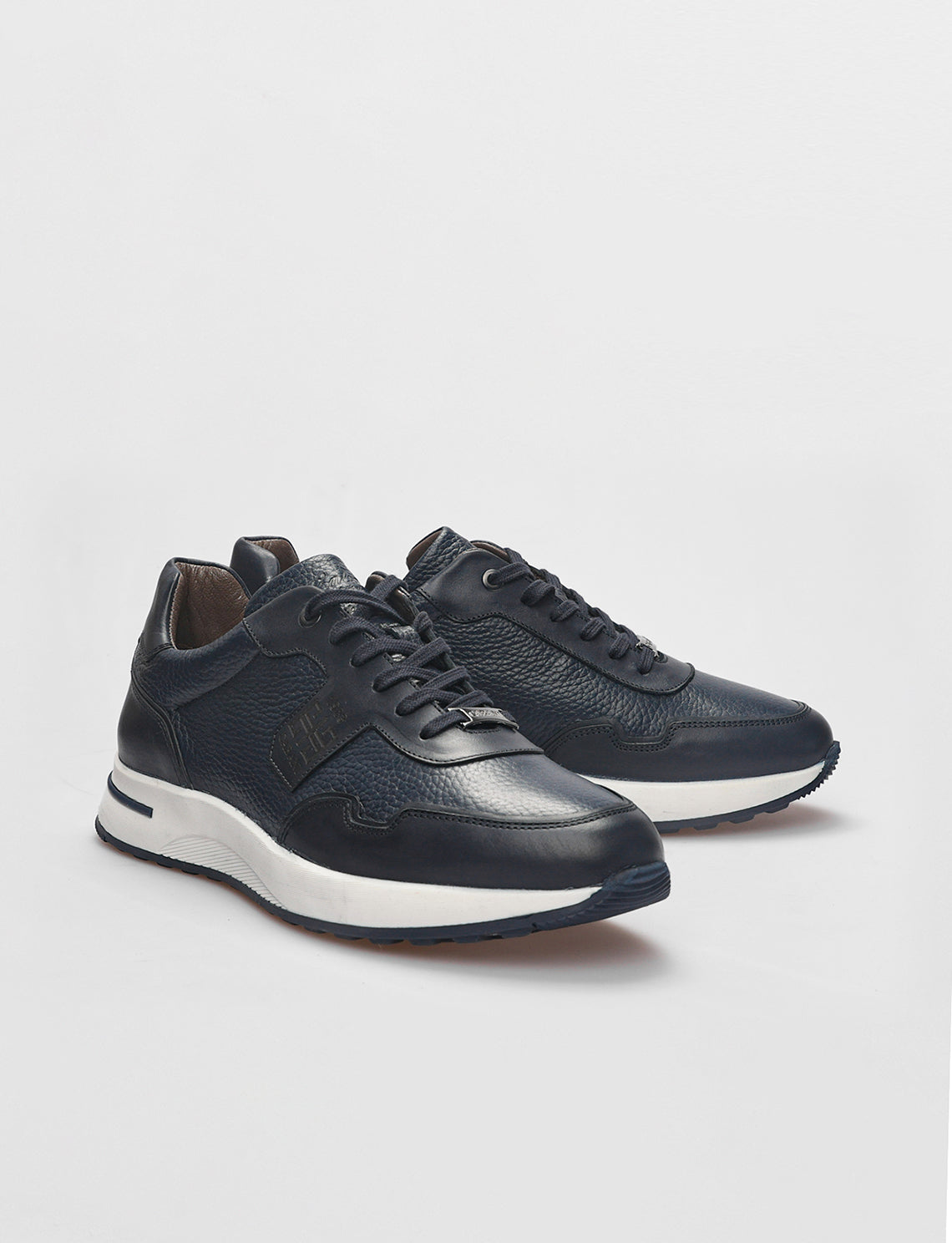 Cabani 598M1499 Erkek %100 Hakiki Deri Sneaker Ayakkabı Lacivert