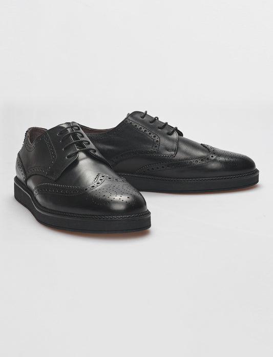 Cabani 605M506 Erkek %100 Hakiki Deri Sneaker Ayakkabı Siyah