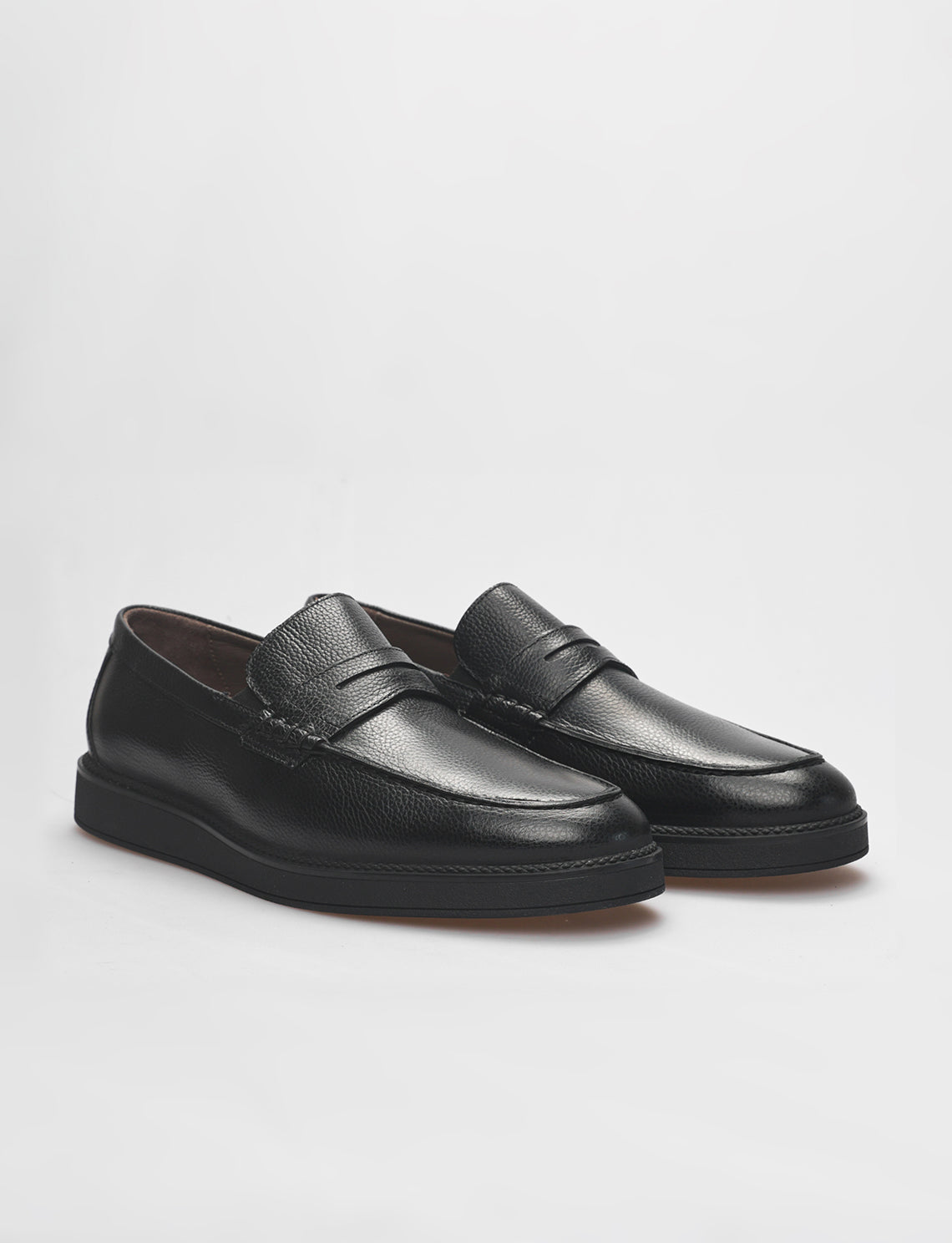 Cabani 605M456 Erkek %100 Hakiki Deri Sneaker Ayakkabı 464 Siyah Ufak Kırma