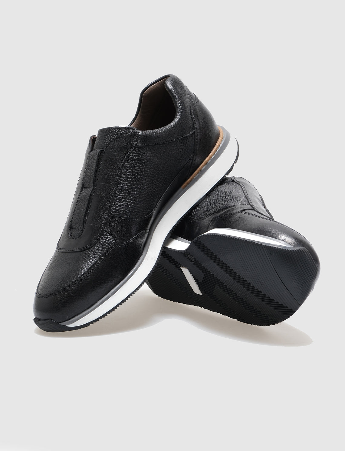 Cabani 570B1579 Erkek %100 Hakiki Deri Sneaker Ayakkabı Siyah