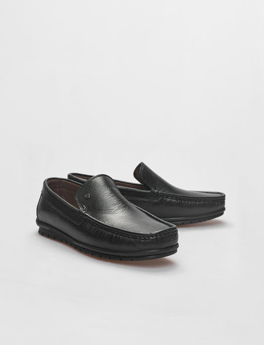 Cabani 576M052 Erkek %100 Hakiki Deri loafer & makosen 464 Siyah Ufak Kırma