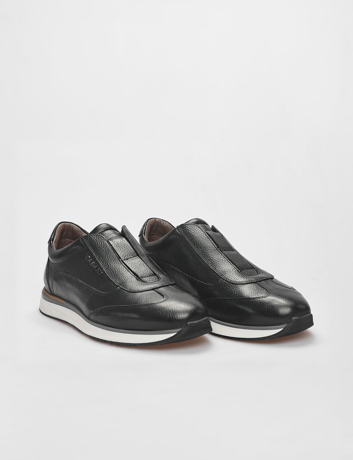 Cabani 570C968 Erkek %100 Hakiki Deri Sneaker Ayakkabı Siyah