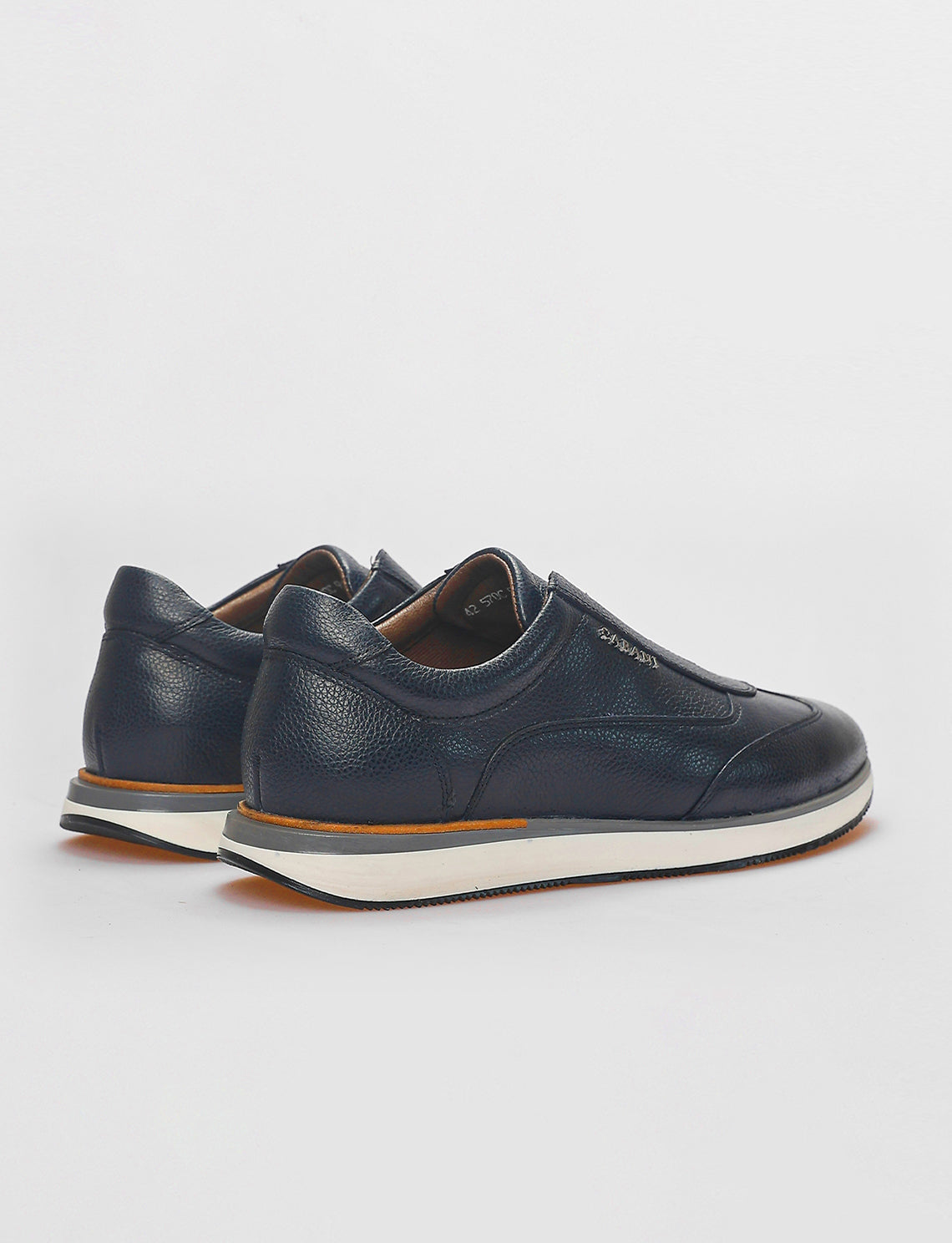 Cabani 570C968 Erkek %100 Hakiki Deri Sneaker Ayakkabı Lacivert