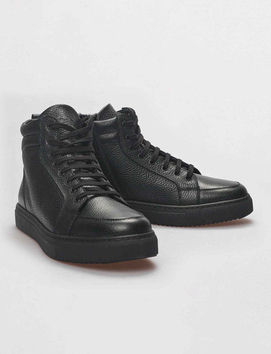 Cabani 454K1644 Erkek %100 Hakiki Deri Loafer Bot 426 Siyah Kırma