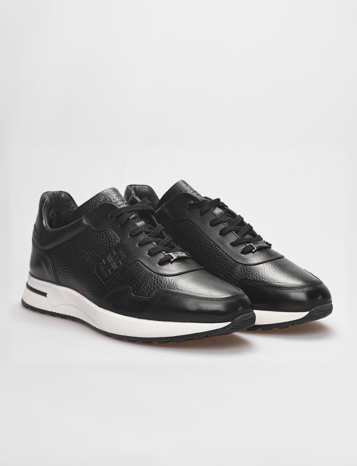 Cabani 598K1499 Erkek %100 Hakiki Deri Sneaker Ayakkabı 017 -Siyah Analin