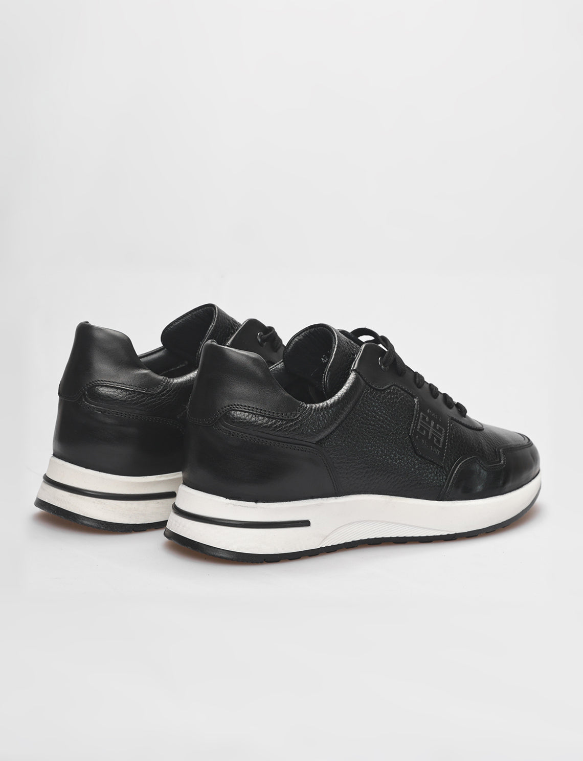 Cabani 598K1499 Erkek %100 Hakiki Deri Sneaker Ayakkabı 017 -Siyah Analin