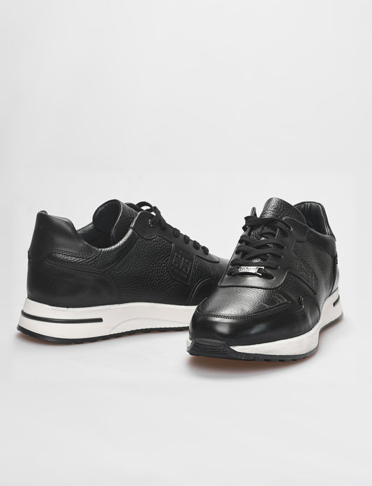 Cabani 598K1499 Erkek %100 Hakiki Deri Sneaker Ayakkabı Siyah