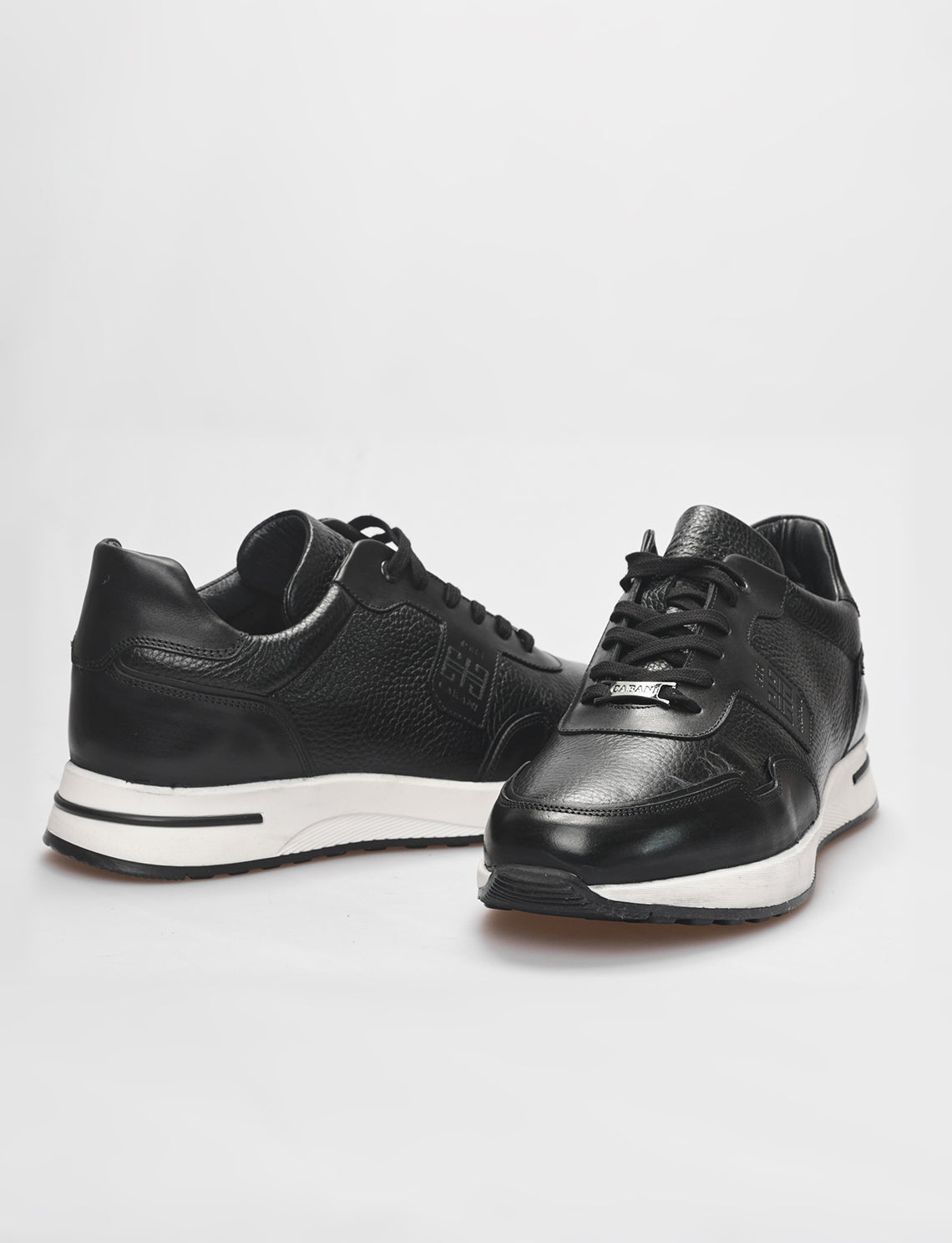 Cabani 598K1499 Erkek %100 Hakiki Deri Sneaker Ayakkabı 017 -Siyah Analin