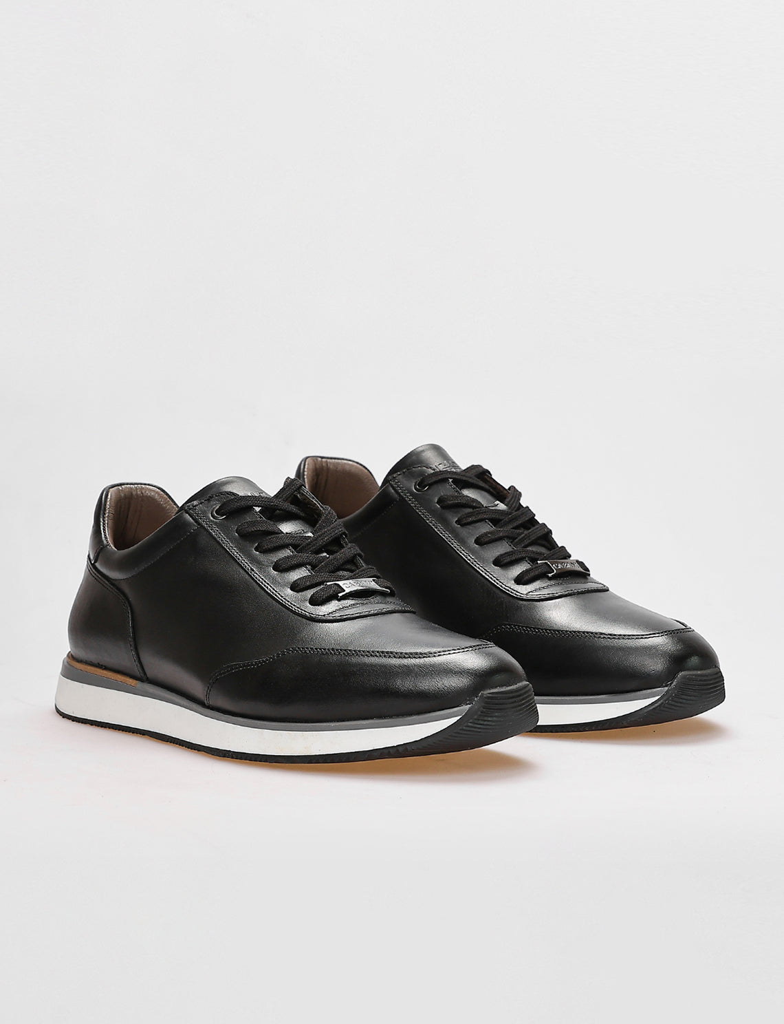 Cabani 570C1510 Erkek %100 Hakiki Deri Sneaker Ayakkabı Siyah