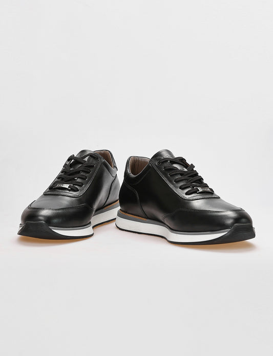 Cabani 570C1510 Erkek %100 Hakiki Deri Sneaker Ayakkabı Siyah