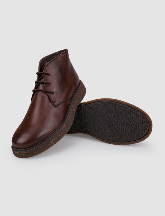 Cabani 583M957 Erkek %100 Hakiki Deri Günlük Bot Kahverengi