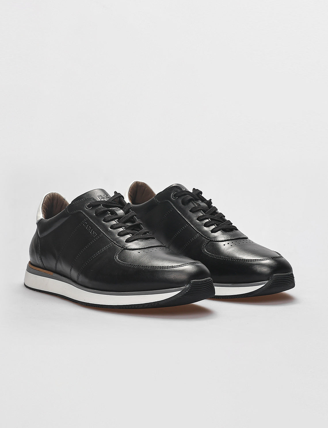 Cabani 570M1639 Erkek %100 Hakiki Deri Sneaker Ayakkabı Siyah