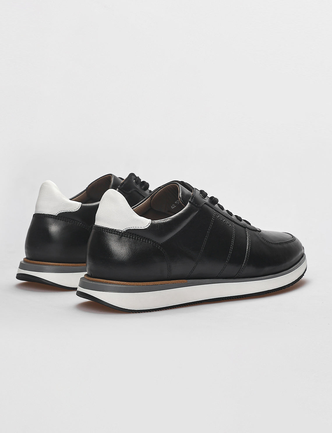 Cabani 570M1639 Erkek %100 Hakiki Deri Sneaker Ayakkabı Siyah