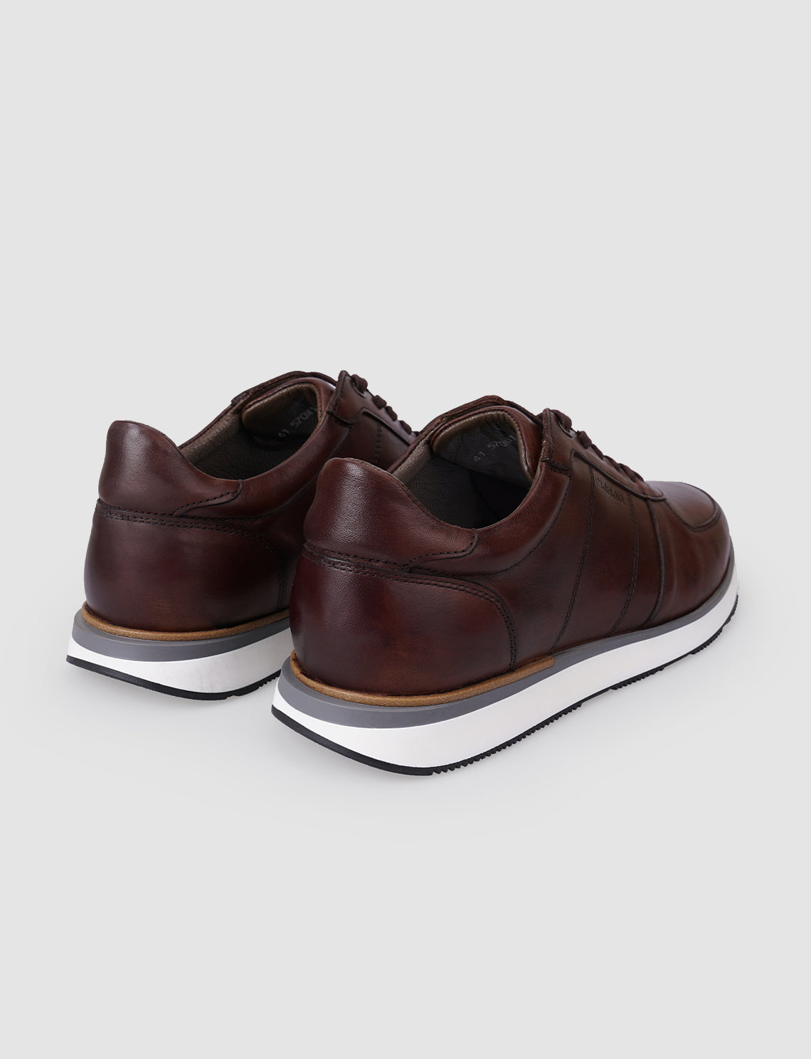 Cabani 570M1639 Erkek %100 Hakiki Deri Sneaker Ayakkabı 691 Kahve Sanetta