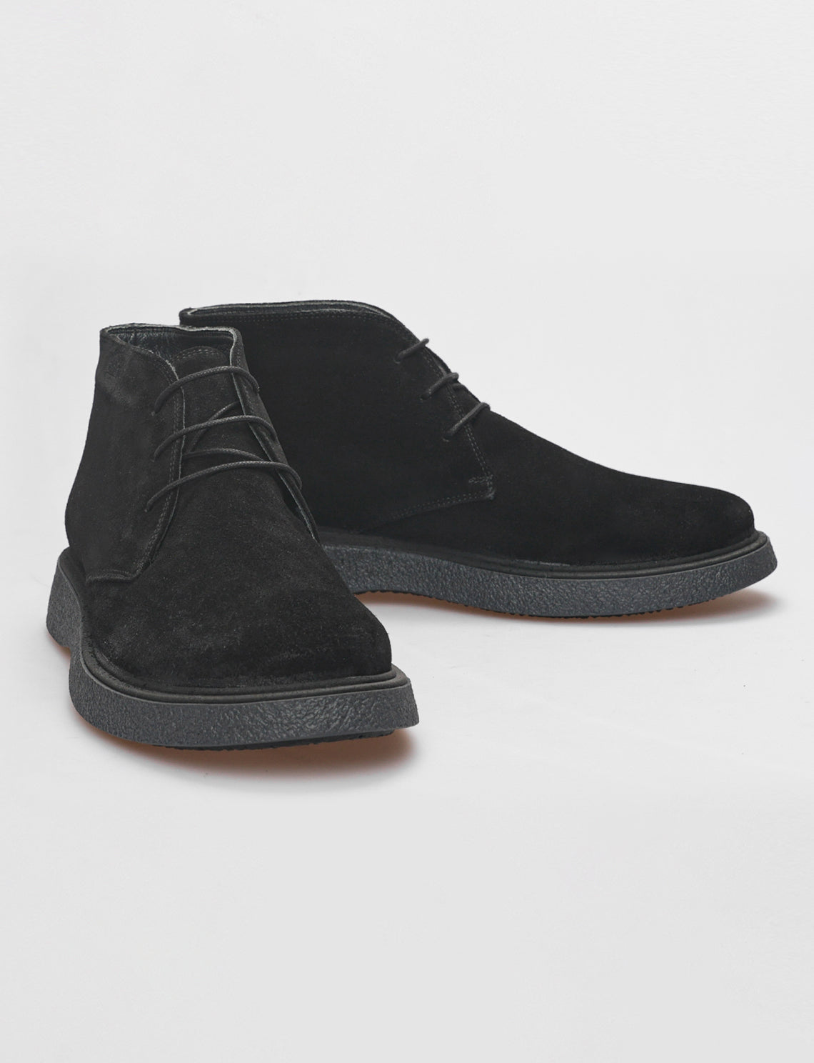 Cabani 583C957 Erkek Süet Hakiki Deri Loafer Bot 005 Siyah Suet