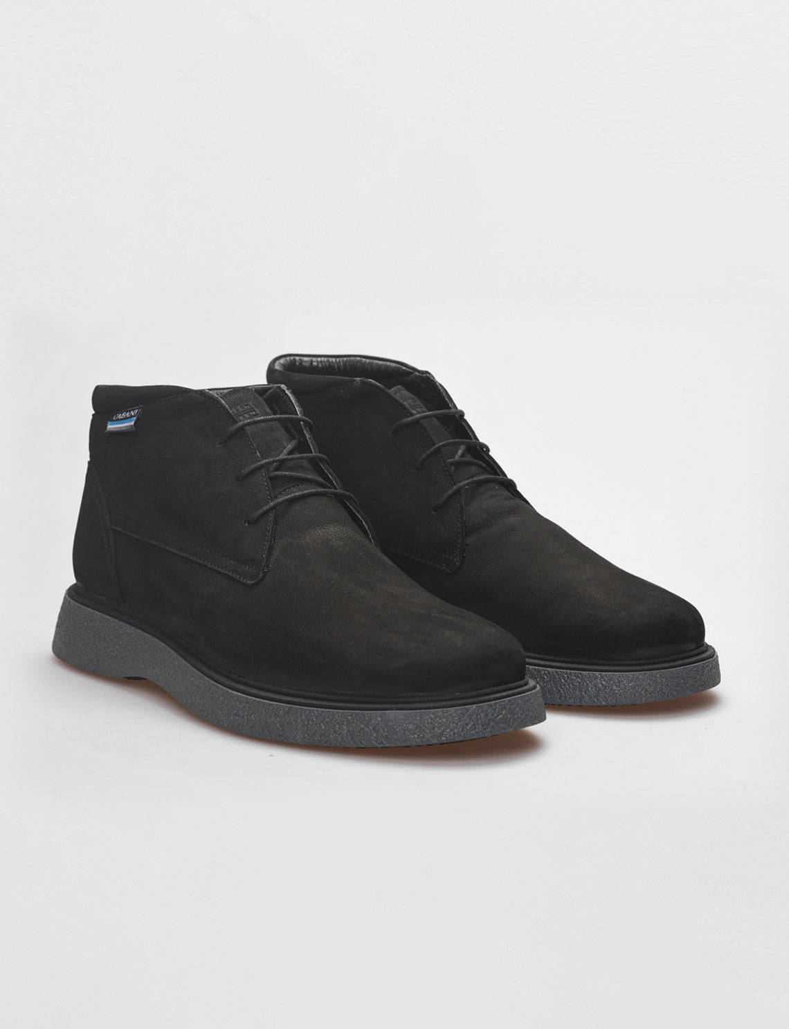 Cabani 583K1669 Erkek Nubuk Deri Sneaker Ayakkabı Siyah